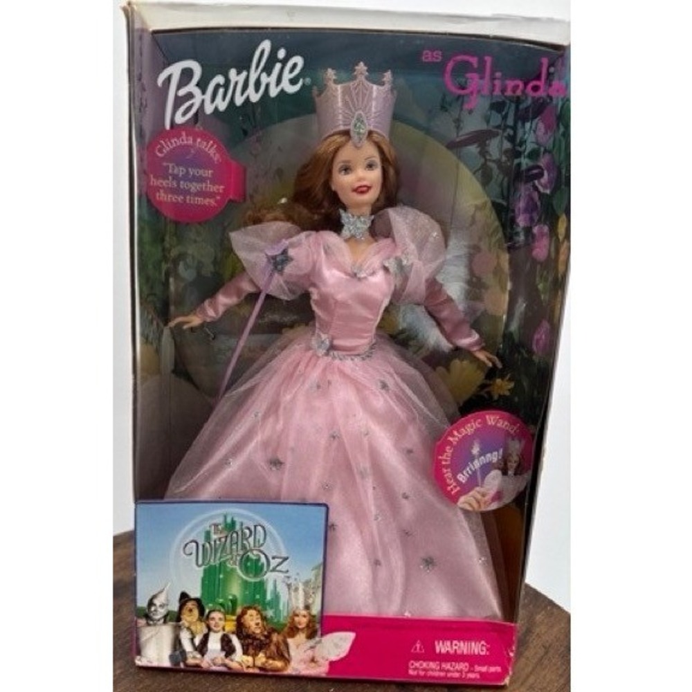 Vintage Mattel Barbie NEW Glinda Good Witch Wizard of Oz Talking Doll Wand